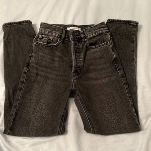 PACSUN black high rise slim fit jeans